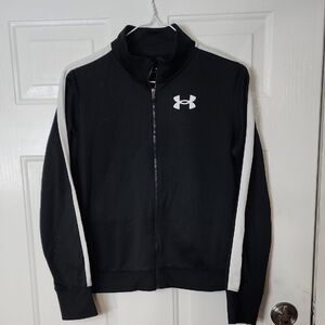 Under Armour Black Jacket with White Stripes